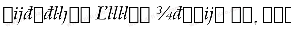 Bitstream Arrus Italic BT字体转换